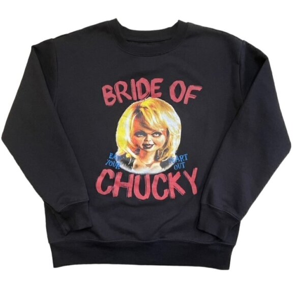 BRIDE OF CHUCKY Long Sleeve Sweatshirt - Size Medium - Picture 3 of 6
